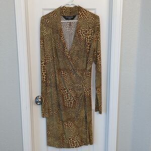 Norma Kamali cheetah print dress size XXL